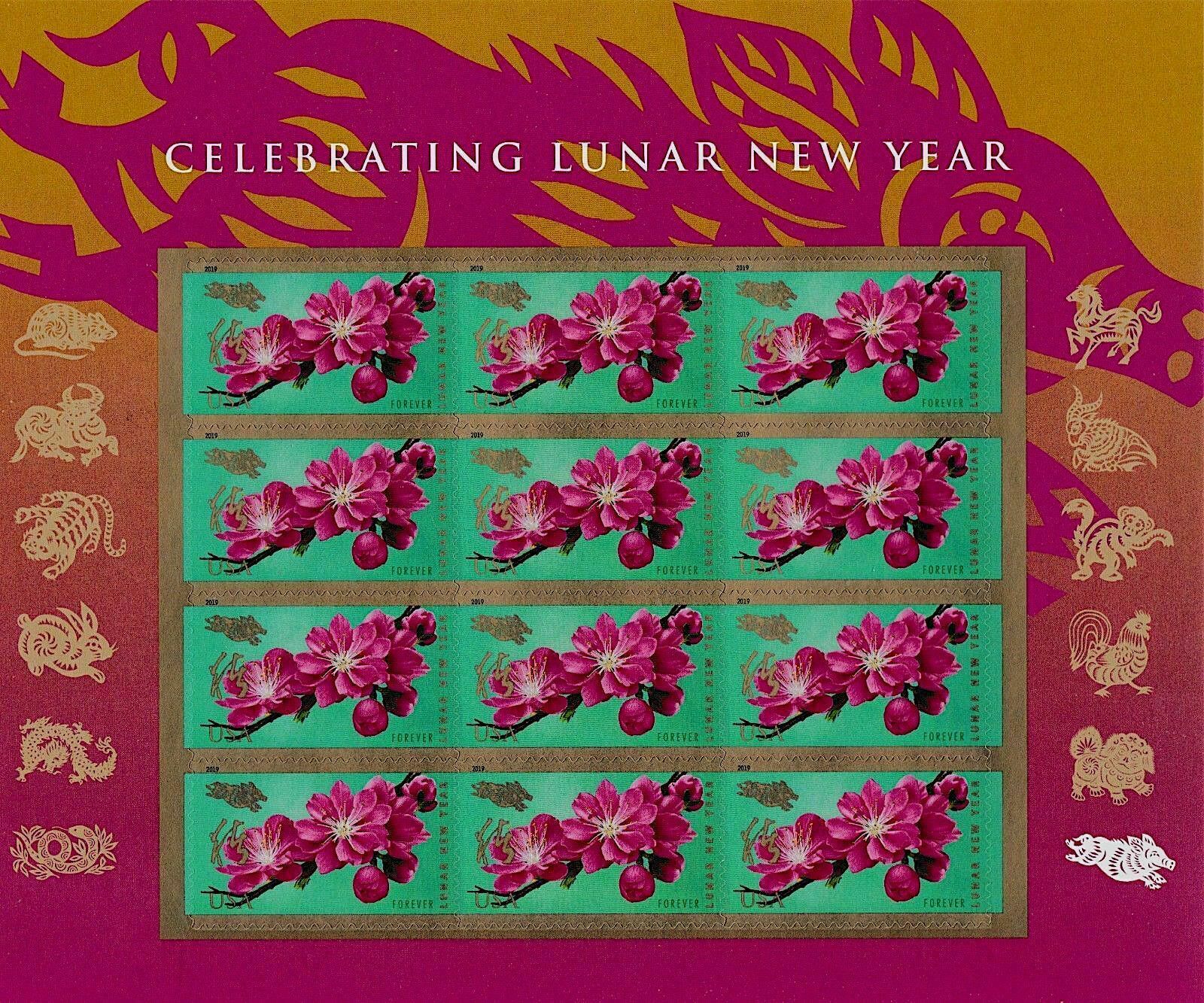 2019 US Stamp Celebrating Lunar New Year 12 Forever Stamps Scott