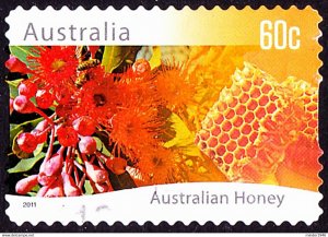 AUSTRALIA 2011 60c Multicoloured, Native Plants-Eucalyptus Australian Honey S...