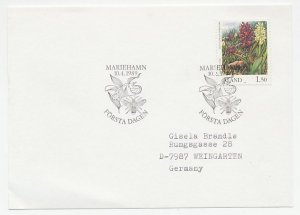 Cover / Postmark Aland 1989 Flower