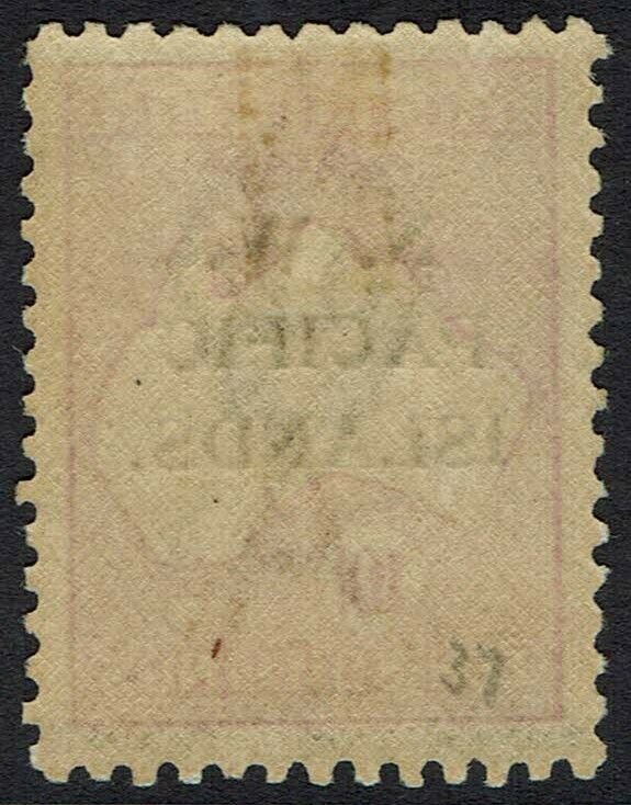 NWPI NEW GUINEA 1918 KANGAROO 10/- 3RD WMK 