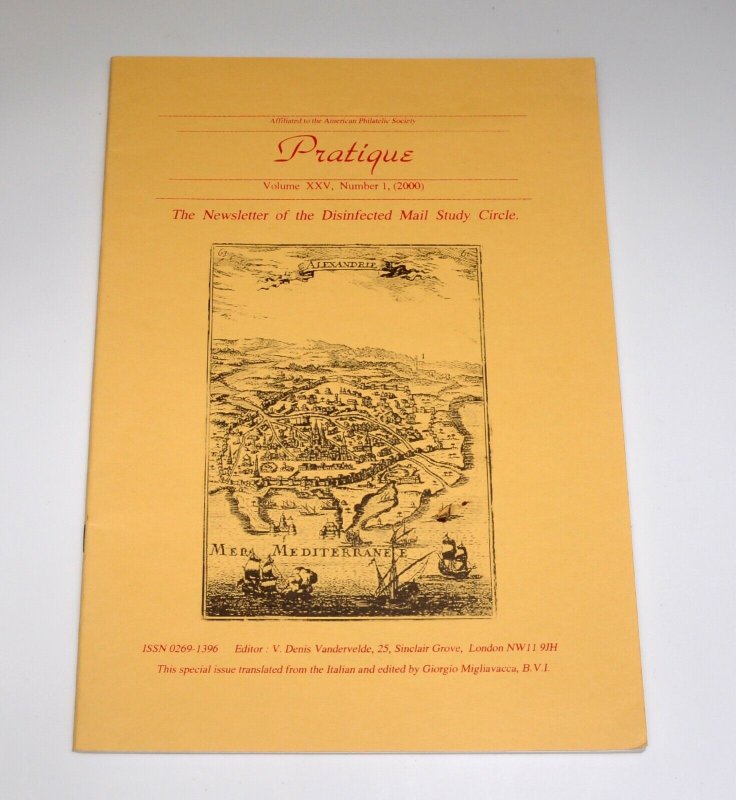 Pratique The Newsletter of the Disinfected Mail Study Circle 2000 Philatelic