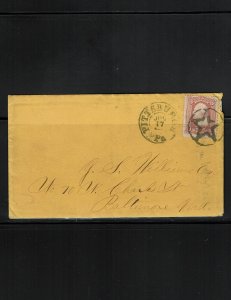 Scott 65 Fine on cover.