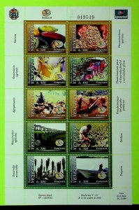 VENEZUELA Sc 1629 NH MINISHEET OF 2003 - AGRICALTURAL FUND - (AO23)