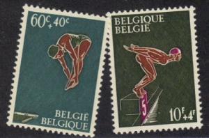 Belgium #B791-2 MNH cpl - diving