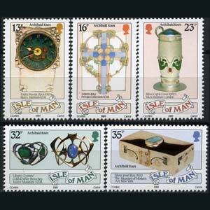 ISLE OF MAN 1989 - Scott# 384-8 Art Works Set of 5 NH