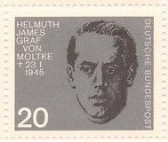 Germany 889 Nazi Resistance Portraits MNH 1964 Helmuth von Moltke