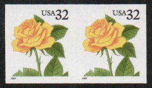 USA #3054a VF/XF OG NH, Imperf Pair, bright color! SELECT! Retails $85