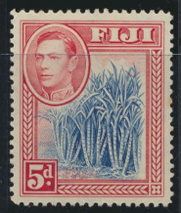 Fiji  SG 258 perf 12½  SC# 123 MVLH Sugar  Cane - 1938 see scans / details