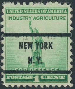 US 899 National Defense Issue; Unused; NY Precancel -- See details and scan