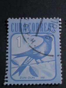 ​CUBA-BIRDS AND RARE ANIMALS OF CUBA FAMOUS USED STAMPS-SET-VERY FINE