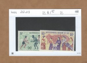 Laos  212-213  MNH