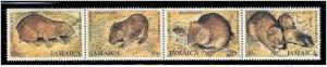 Jamaica 1981 Wildlife, Indian Coney, Rodent, Rat 4V MNH  # 7448