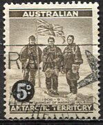 Australian Antartic Territory.; 1957: Sc. # L1: Used Single Stamp
