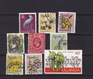 SA25f Uganda various selection of used stamps