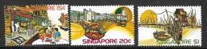 SINGAPORE SG246/248 1975 VIEWS MNH