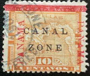 Canal Zone #13 Used CDS Single PM Map L48