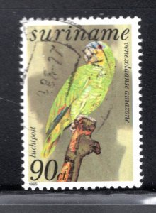 Surinam #C101   VF, Used, Venezuelan Amazon Bird ....  6120223