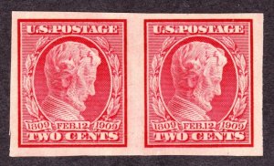 US 368 2c Lincoln Mint Pair VF-XF OG NH SCV $65