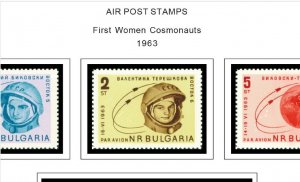 COLOR PRINTED BULGARIA AIRMAIL 1927-1989 STAMP ALBUM PAGES (20 ill. pages)