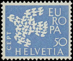 Switzerland #410-411, Complete Set(2), 1961, Europa, Never Hinged