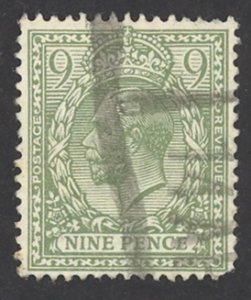 Great Britain Sc# 183 Used (b) 1922 9p King George V