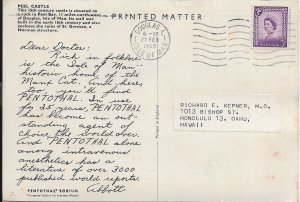 Douglas, Isle of Man to Honolulu, Hawaii 1960 Dear Doctor Card (55393)