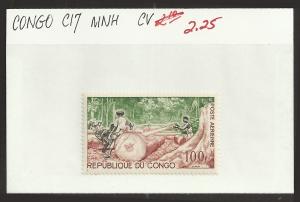 Congo #C17 Mint Never Hinged Cat $2.25 E 04875