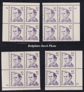 BOBPLATES #2195 Bryan Matched Set Plate Blocks MNH CV=$80 ~ See Details for #s