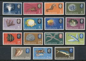 Barbados 1966-69 Pictorials, Marine Life Wmk. Sideways MLH