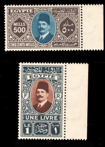 MOMEN: EGYPT SC #148-149 1932-7 MINT OG NH ROYAL COLLECTION LOTT #65830