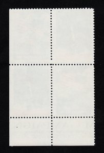 AMVET 1961-1962 AMERICANISM FLAG SPACE SO PROUDLY WE HAIL BLOCK OF 4 MNH-OG