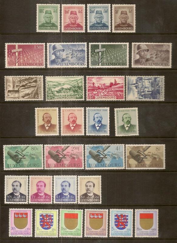 Luxembourg 1920's-50's MNH Collection - bargain giveaway