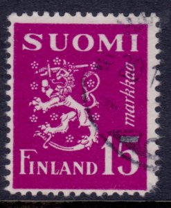 Finland, 1950, Lion, 15Mk, used**