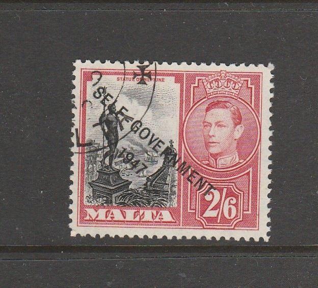 Malta 1948 Self Govt. 2/6 VFU  SG 246