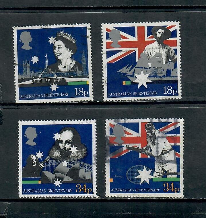 G.B 1988 COMMEMORATIVES  SET  AUSTRALIA   BICENTENARY USED  h 101221