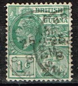 British Guiana 1917,Sc.#178a used.  King George V and Seal of the Colony Issues