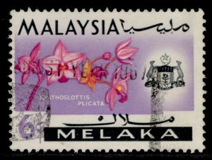 MALAYSIA - Malacca QEII SG64, 6c, FINE USED.