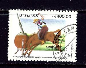 Brazil 2156 Used 1988 Horse and Rider