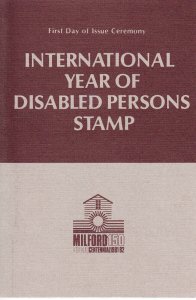 USPS 1st Day Ceremony Program #1925 International Year of Disabled Persons 1981