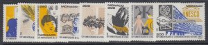 Monaco, Scott 1955-1962 (Yvert 2009A-2009H), MNH