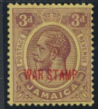 Jamaica SG 77c MVLH deep  purple buff  see details 