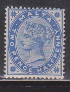 MALTA Scott # 11 MH - Queen Victoria - Small Hinge Remnant - CV $50.00