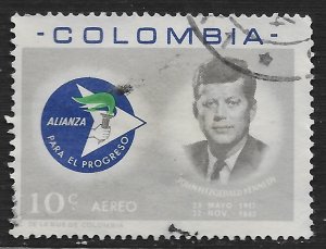 Colombia #C455 10c Pres John F Kennedy