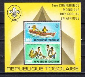 Togo, Scott cat. C199a. Scout Conference s/sheet. *