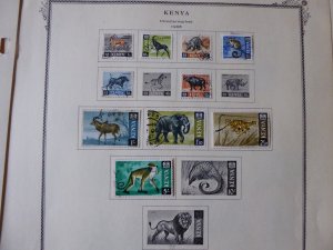 Kenya and KUT 1921-1969 Stamp Collection on Scott Specialty Album Pages