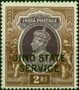 Jind 1940 2R Purple & Brown SG070 V.F MNH