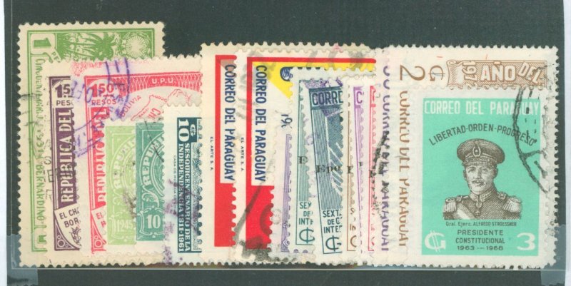 Paraguay #320/1474 Used Multiple