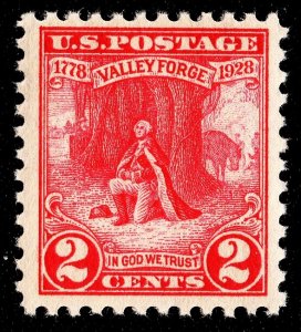US 645 MNH VF 2 Cent Valley Forge