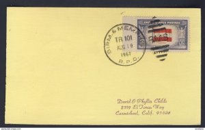 USA RAILWAY - 1967 AUG 19 BIRM & MEMPHIS RPO - POSTAL CARD