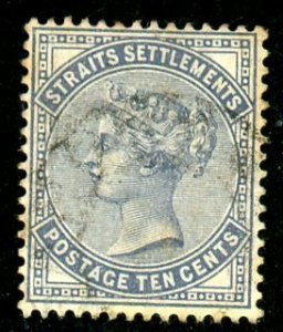 Straits Settlements, Scott #51, Used
